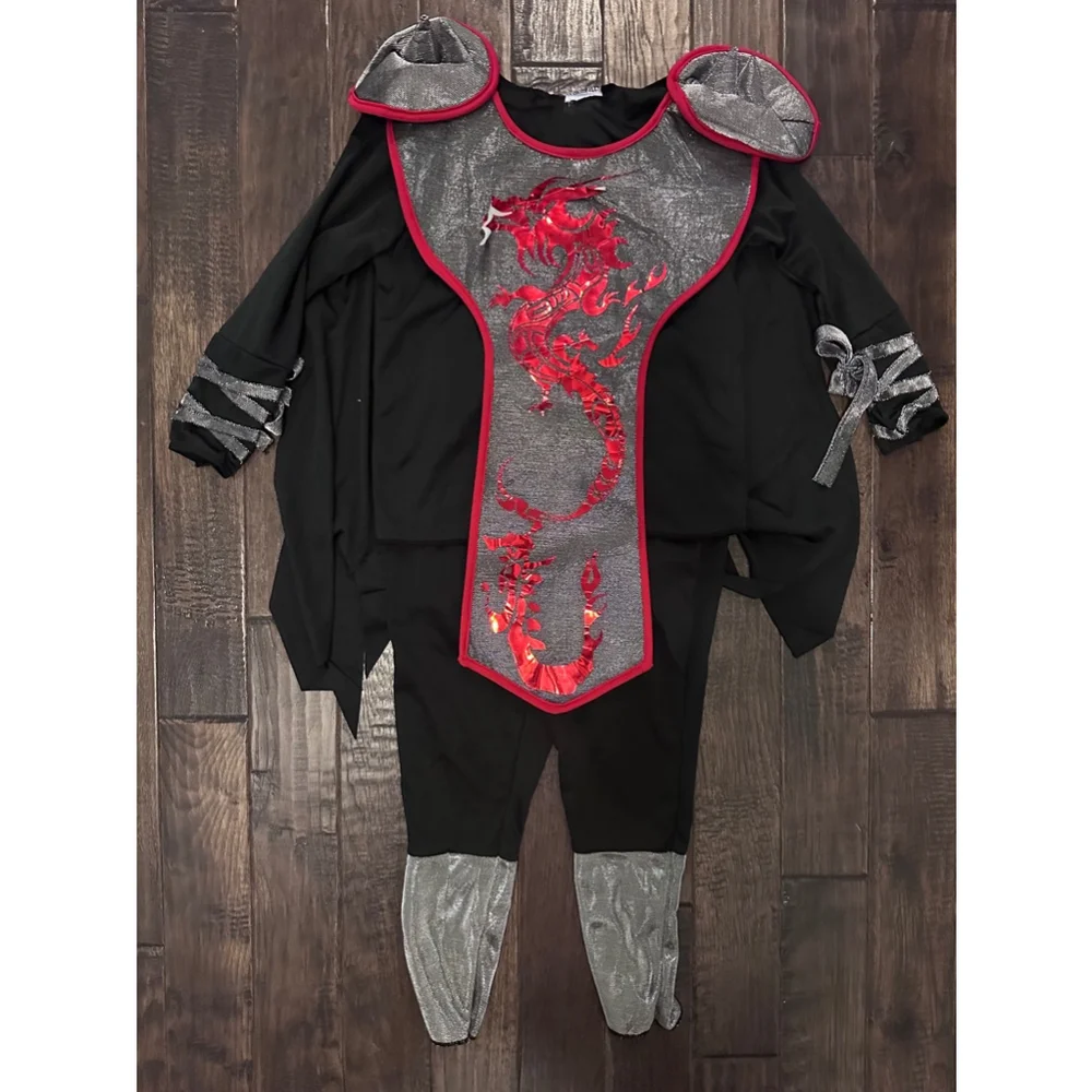 Spirit Halloween Kids Dragon Ninja Costume Size S (6-8)